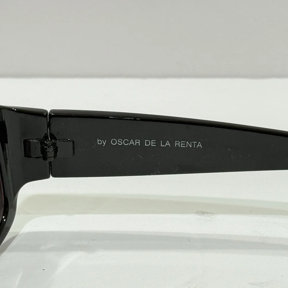 Oscar de la Renta Eyeglasses Women OS Rectangular Plastic Black Solid